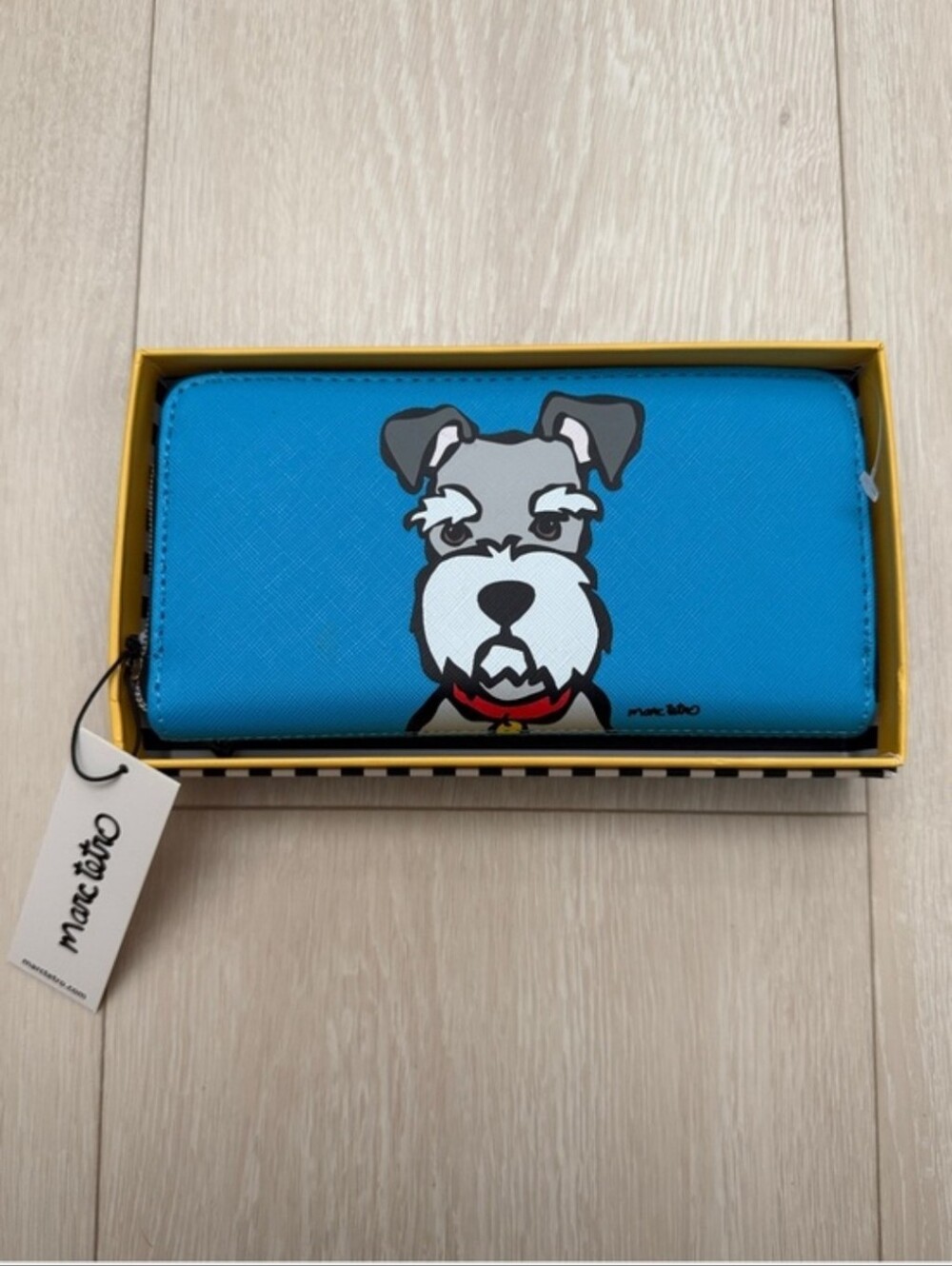 Marc Tetro Schnauzer Zip Around Wallet, NWT